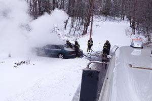 car fire