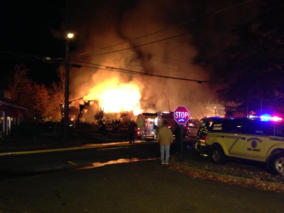 Commercial Fire in Branchville