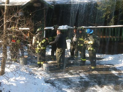 Montague Fire Dept. on the scene