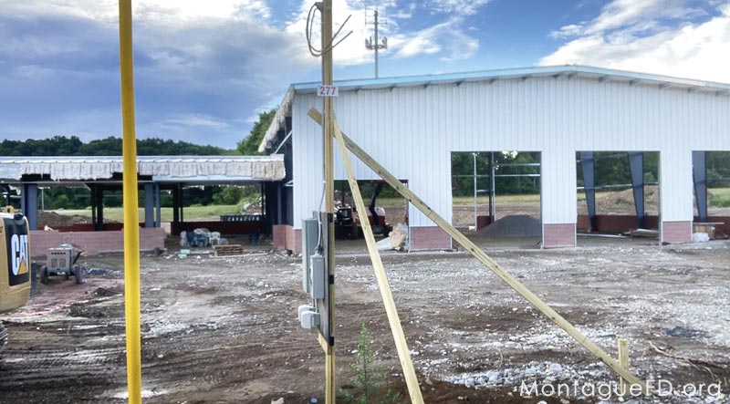 Montague Fire Station Building Progress