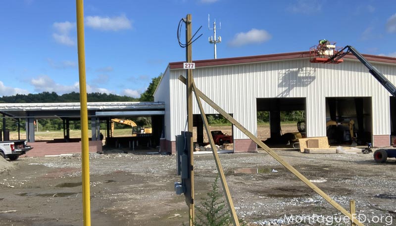 Montague Fire Station Building Progress
