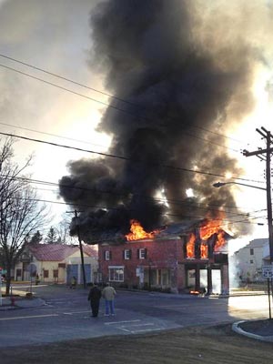 Milford, PA structure fire