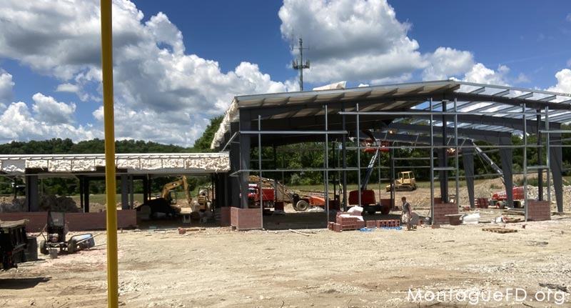 Montague Fire Station Building Progress