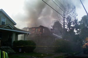 Triple House Fire
